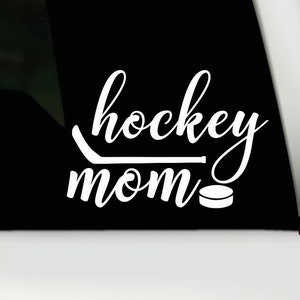 Hockey Mom Car Decal | Hockey Mom Vinyl Sticker | Hockey Mom Bumper Sticker | Hockey Mom | Hockey Puck Car Sticker | Hockey Vinyl Decal |