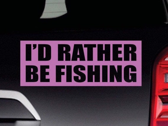 Vinyl Boat Window Auto Car Truck Decal Funny//Fishing//Letter Art Bumper Sticker