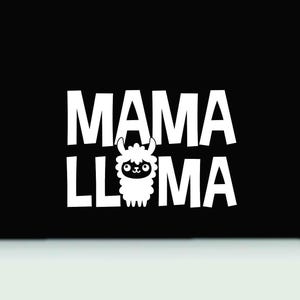 Mama Llama bumper sticker  | Mama llama vinyl decal | mama llama car sticker | llama mama car decal | llama window sticker decal