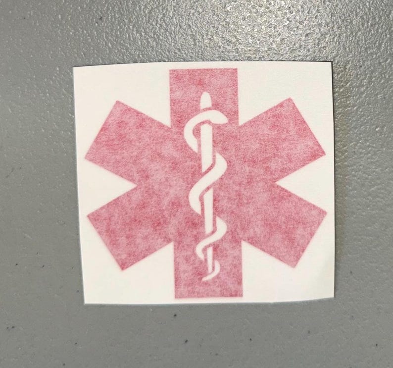 Medical Alert Bumper Sticker | Medical Symbol Car Decal | Medical Id ...