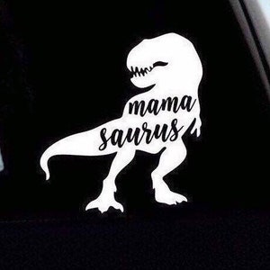 Mamasaurus bumper sticker  | Mamasaurus vinyl decal | mama saurus car sticker | dinosaur mom car decal | dinosaur mama window sticker decal