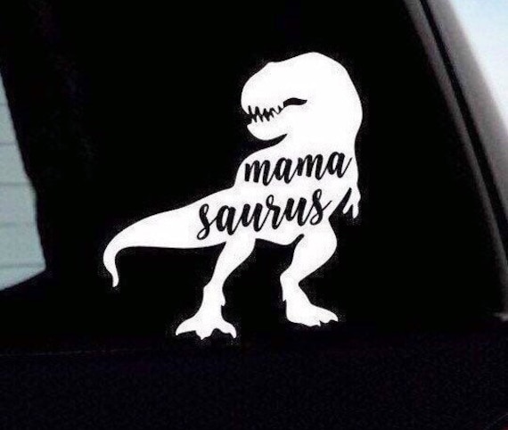 Mamasaurus car sale decal