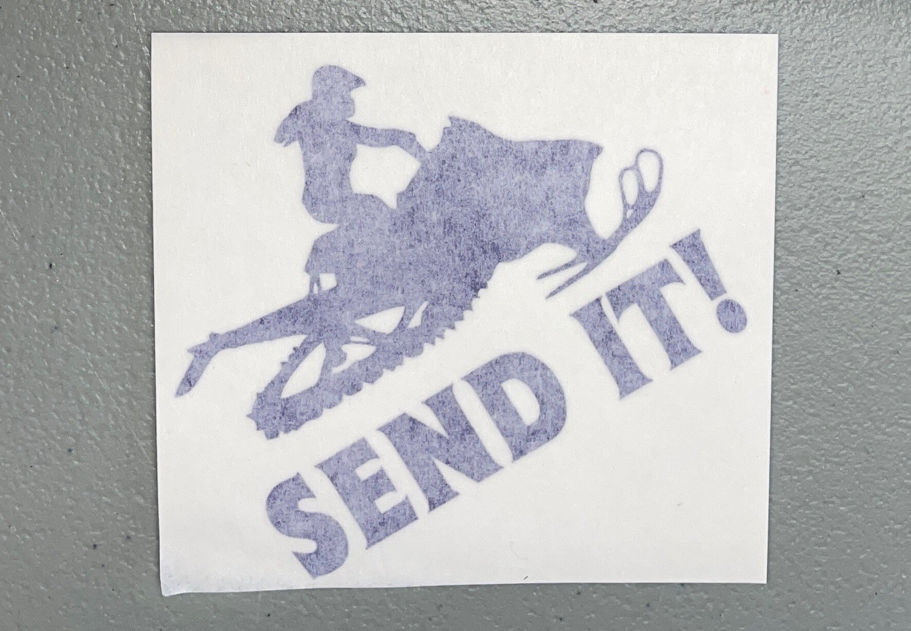Sled Vinyl Sticker | Send It Vinyl Decal Lady | Lady Snowmobile Vinyl ...