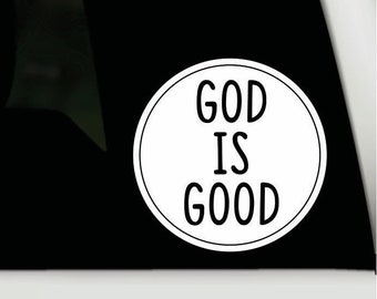 God is good waterproof vinyl decal | God is good bumper sticker | God is good laptop decal | Christian car decal sticker