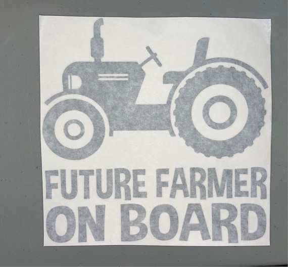 Zukünftiger Bauer an Bord Vinyl Aufkleber Farmer an Bord Auto Aufkleber  Farmer an Bord Autoaufkleber Zukünftiger Farmer an Bord Fenstersticker -  .de