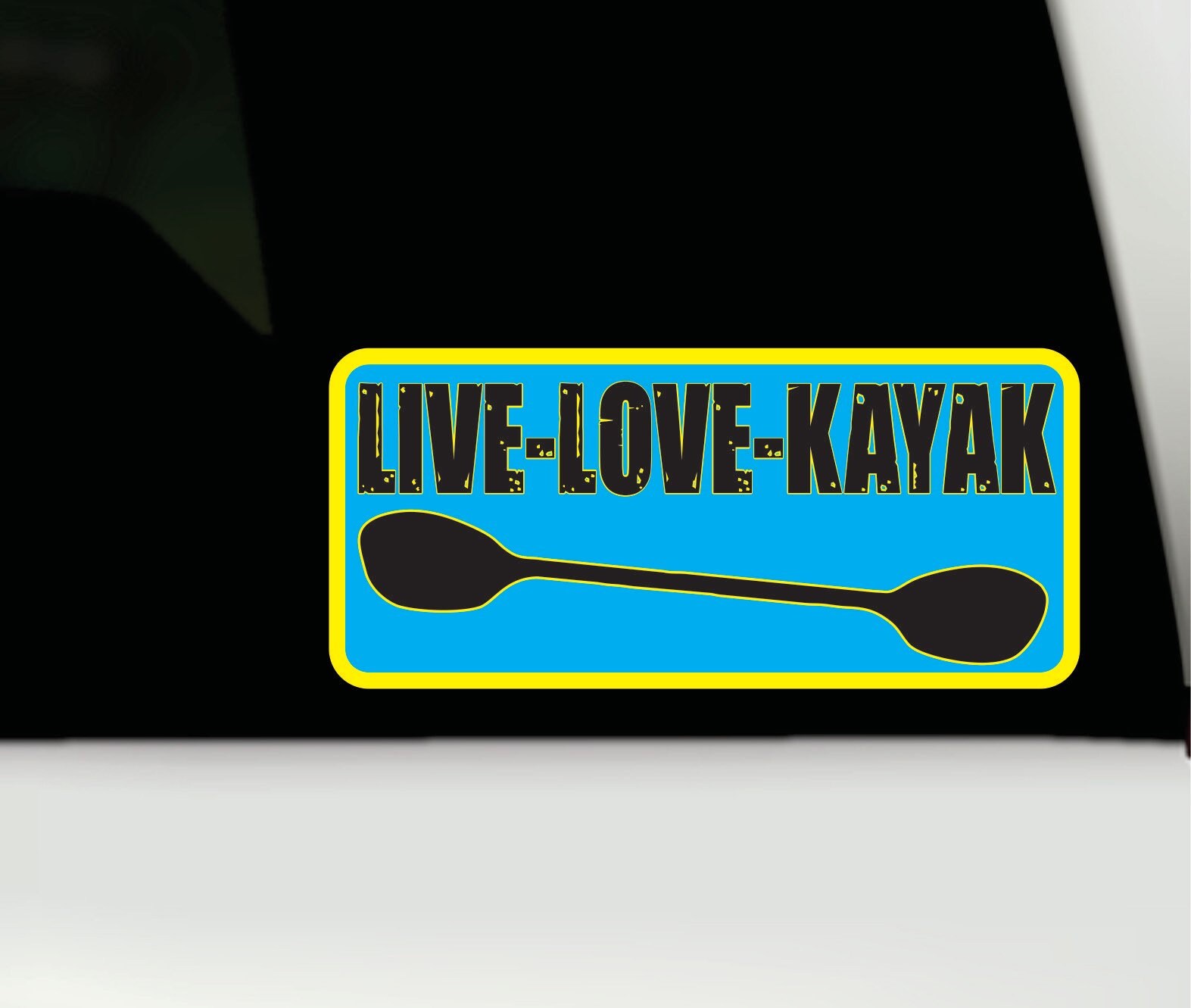 Live Love Kayak vinyl decal Kayak Bumper Sticker Kayak Car Etsy