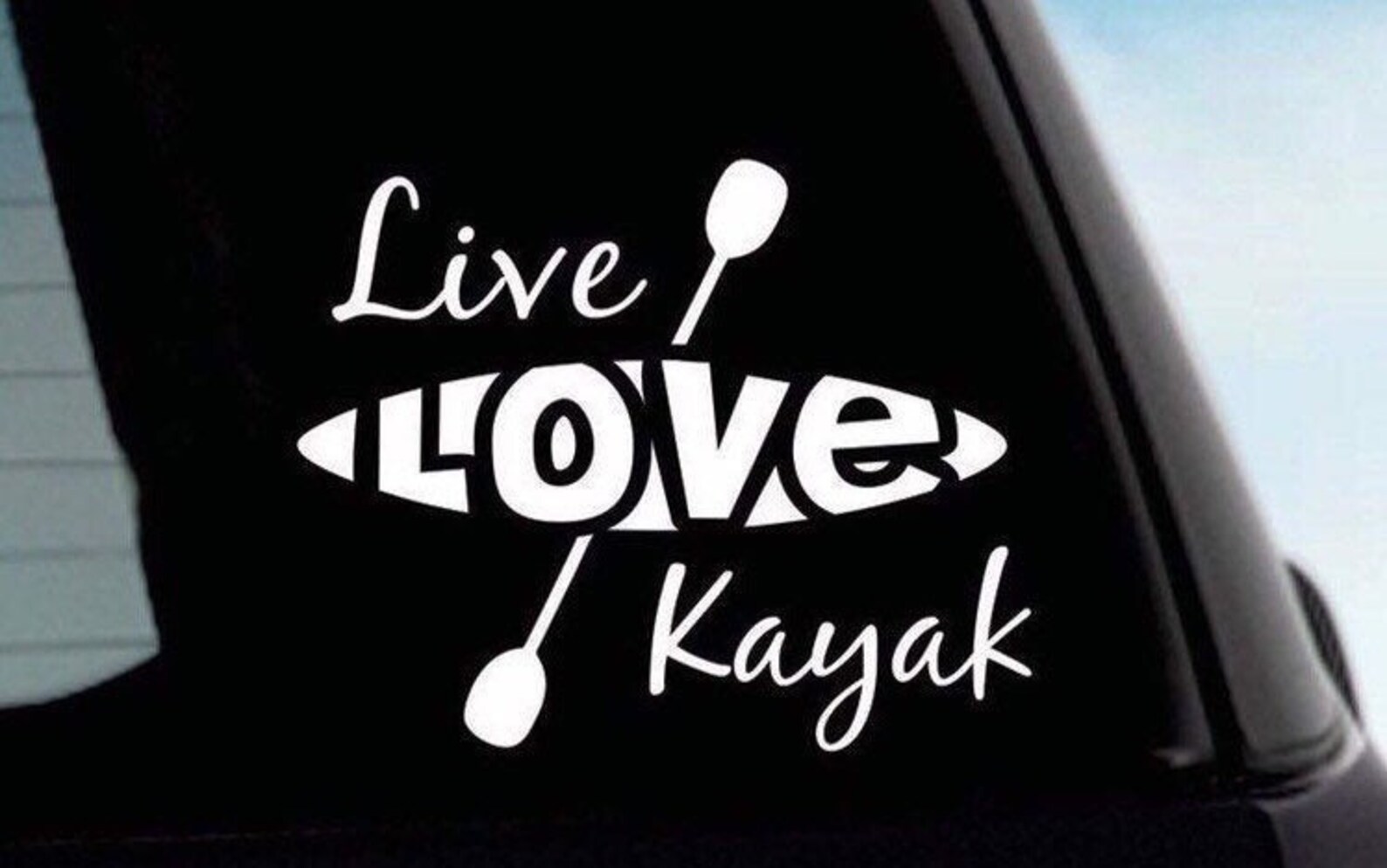 Kayak Bumper Sticker Kayak Car Sticker Kayak Sticker Etsy