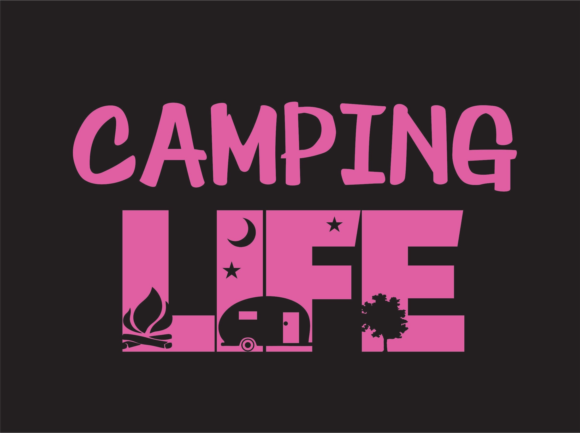 Camping Life Decal Camping Life Sticker Camping Decal Etsy