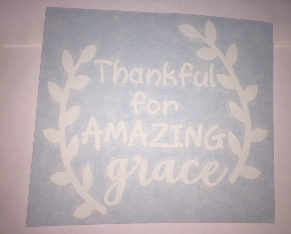 Amazing Grace Bumper Sticker Christian Car Sticker Amazing Etsy