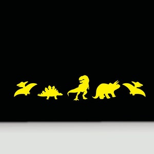 Dinosaur Vinyl Sticker | Dino Family Vinyl Decals | Dino Car Decals | Dinosaur Bumper Stickers | Dinosaur Decals