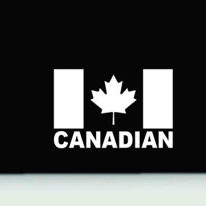 Canadian flag bumper sticker | Canada flag vinyl decal | Canadian truck car vinyl decal window sticker | Canada Flag sticker