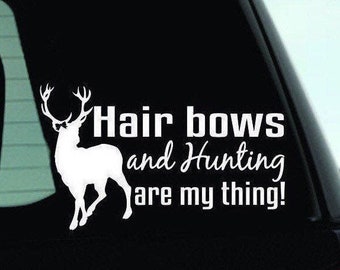 Hunting Window Bumper Decal | Girls Hunt Bumper Sticker | Hunting Car Truck Sticker | Ladies Hunting Sticker | Deer Hunting Sticker