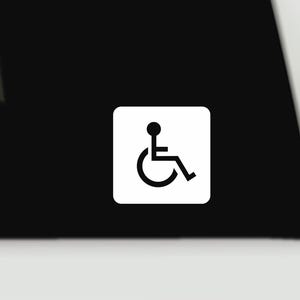 Wheelchair Vinyl Decal | Wheelchair Bumper Sticker | Accessibility Vinyl Decal | Wheelchair Car Truck Vinyl Decal Sticker