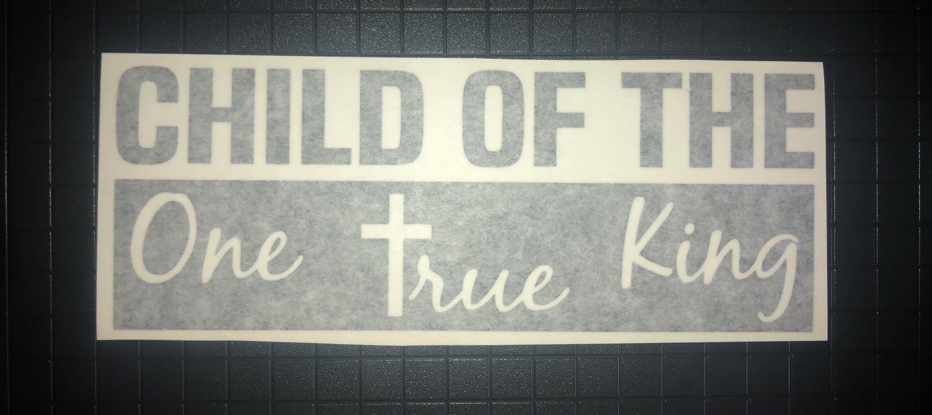 Christian Bumper Sticker One True King Vinyl Sticker Etsy