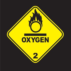 Oxygen sticker | Oxygen vinyl bumper sticker | Oxygen window sticker