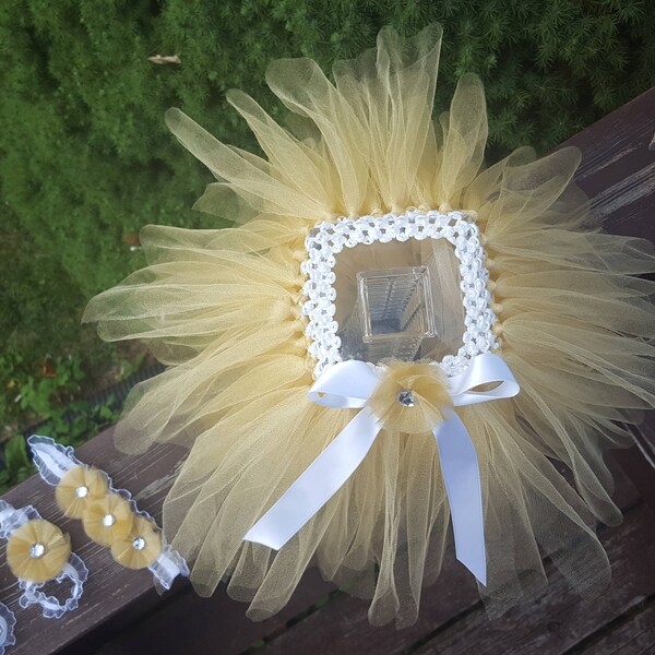 Custom Tutu, Tutu Set, - Tutu, Headband, or/and Barefoot Sandles