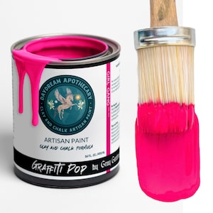 Girl Gang / Neon Hot Pink / Daydream Apothecary Clay and Chalk Artisan Paint / Furniture + Canvas + Craft Paint