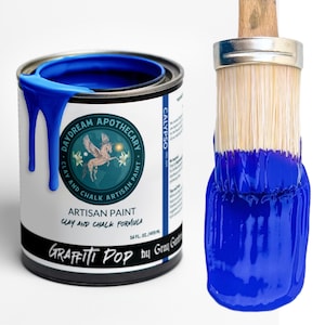 Calypso / Electric Blue / Daydream Apothecary Clay and Chalk Artisan Paint / Furniture + Canvas + Craft Paint