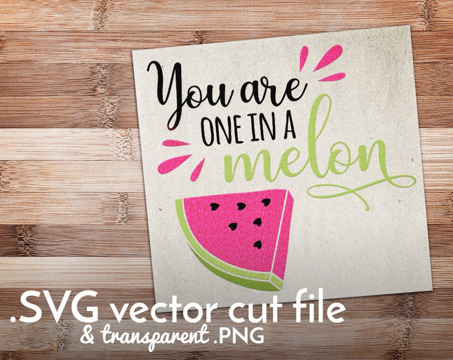 You Are One in a Melon Cut File | Funny Valentine's Day Svg Card ...