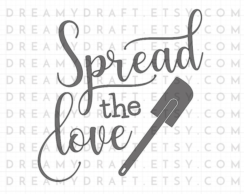 Download Spread the love SVG cut file baking svg cooking svg | Etsy