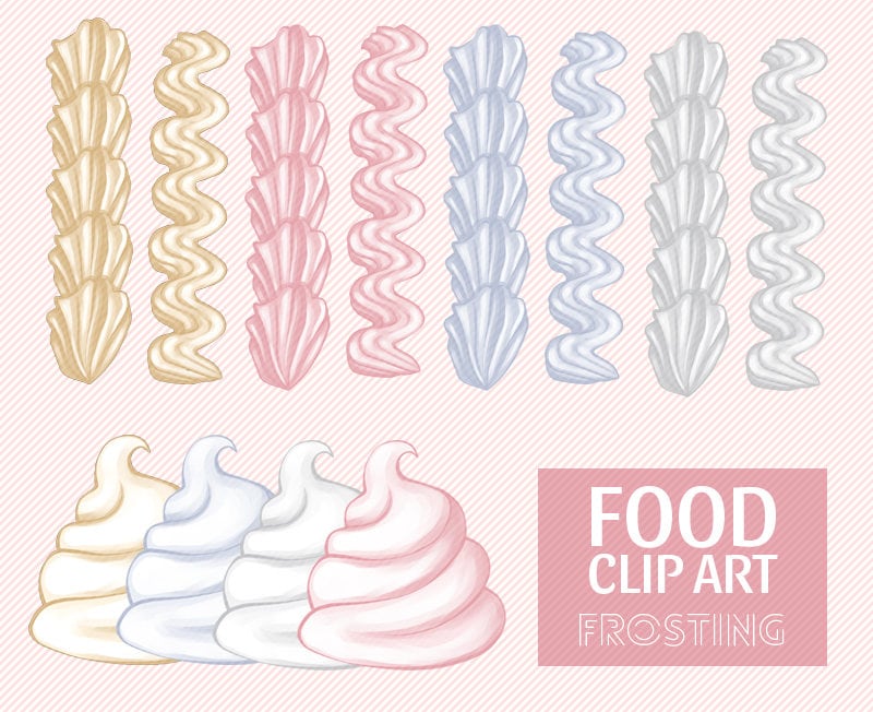 Cupcake Cake Frosting Clipart Etsy