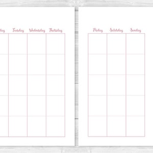 Printable Daily Weekly Monthly Planner Calendar - A5 + Half Letter ...