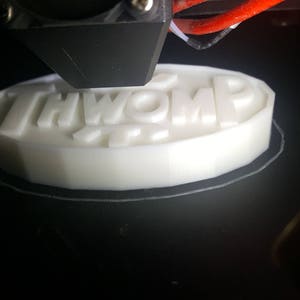 Inspired 3D Print -  2x Thwomp boot logo inspired by Super Mario Bros. the movie