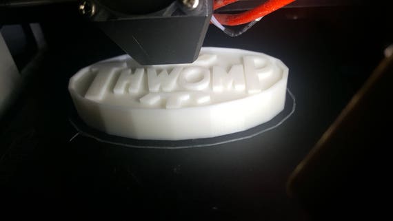 Inspired 3D Print -  2x Thwomp boot logo inspired by Super Mario Bros. the movie