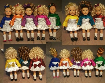 Irish dance dress for 18 inch dolls