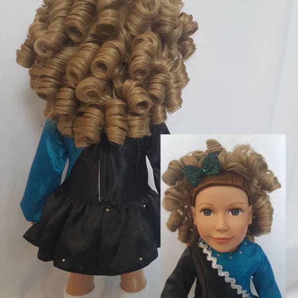 Irish dance wig for dolls