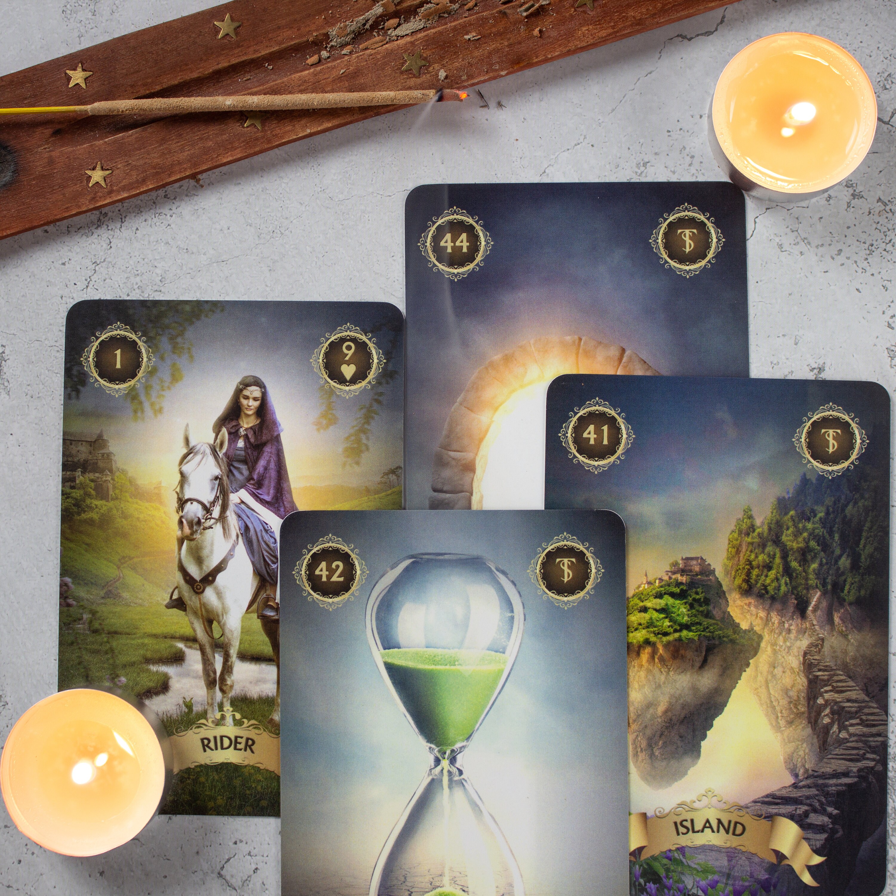 Oracle deck Golden Dreams. Original Lenormand cards. Oracle | Etsy