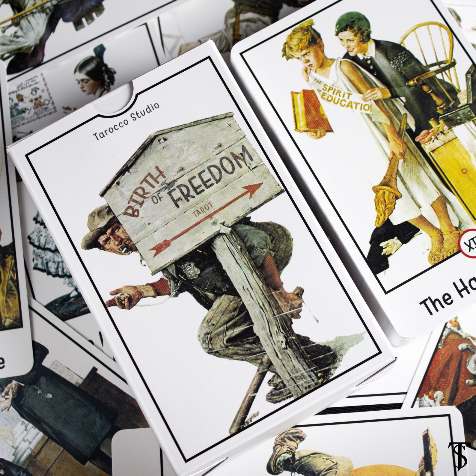 Birth of Freedom Tarot. Vintage tarot decks 78 cards. Etsy