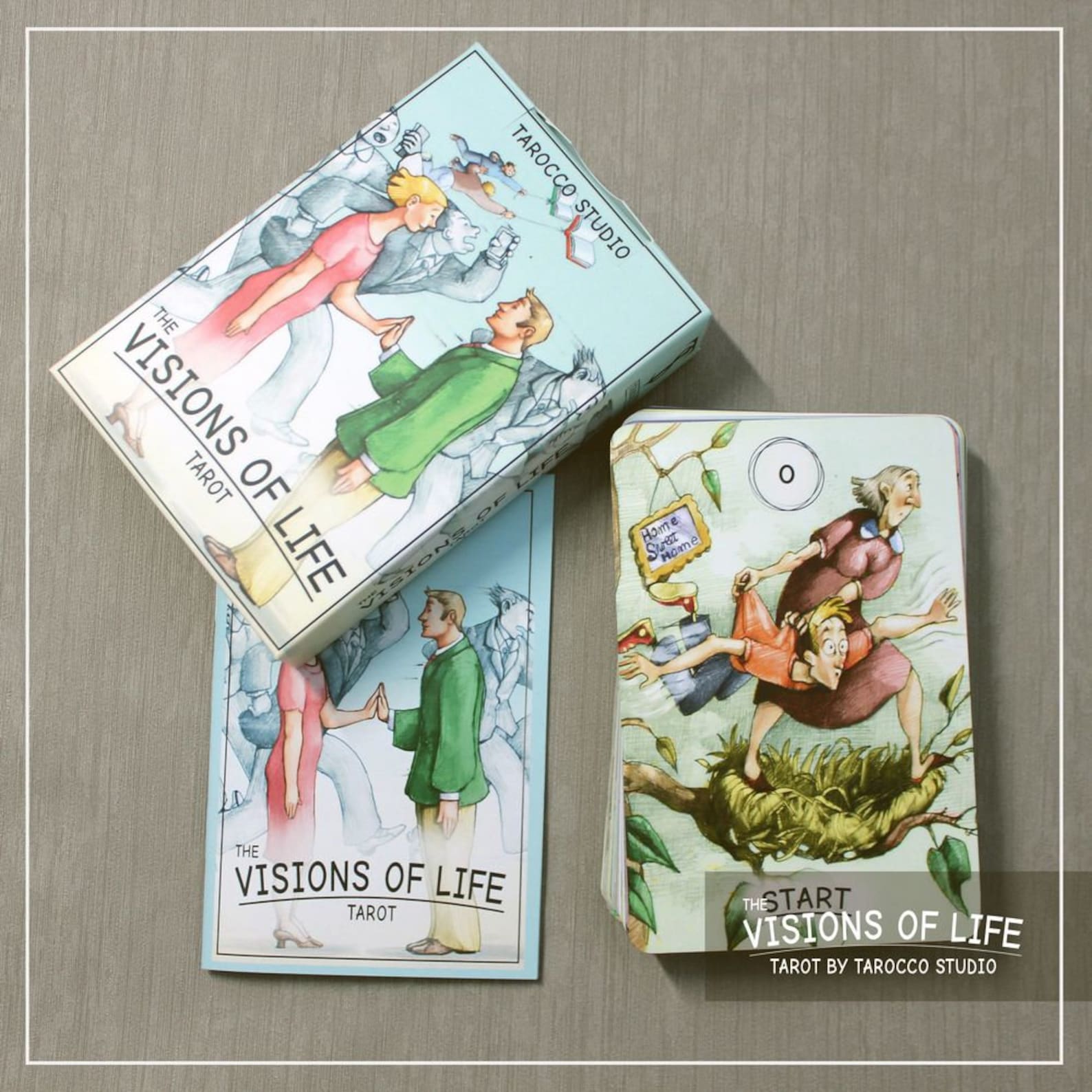 Tarot Visions of life. Tarot Cards Deck. 78 cards guidebook Etsy