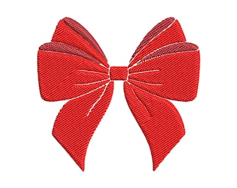 Gift Bow- Machine Embroidery Files (.PES, .JEF, .DST)