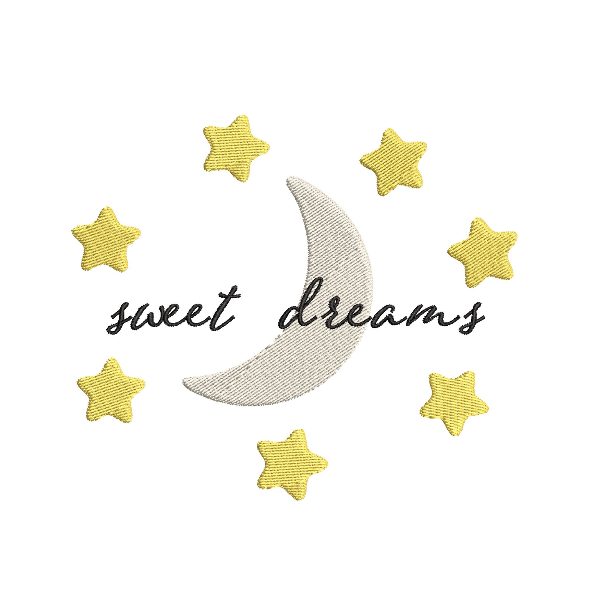 Sweet Dreams- Machine Embroidery Files (.PES, .JEF, .DST)