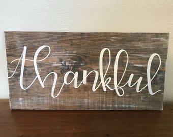 Thankful sign