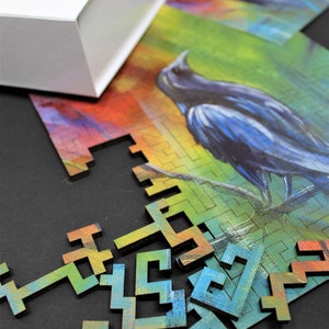 Unique Raven Jigsaw 173 Piece Colorful Rainbow Puzzle for - Etsy
