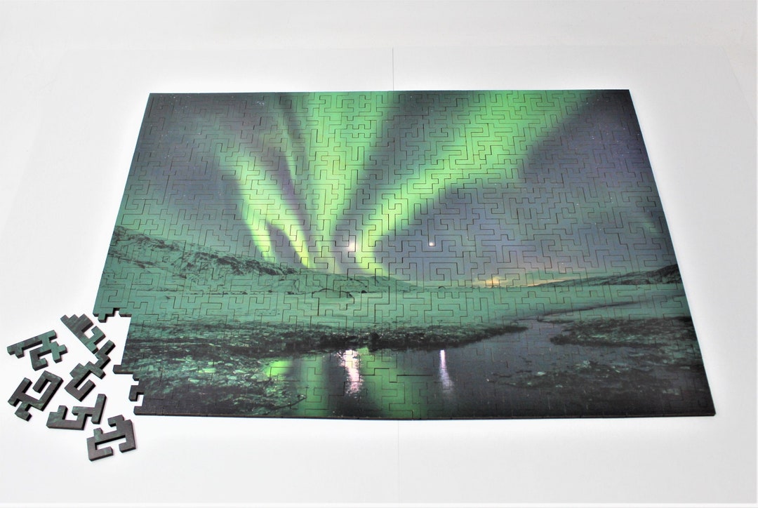 Aurora Borealis Wooden Jigsaw Puzzle 326 Piece Original Laser Cut ...