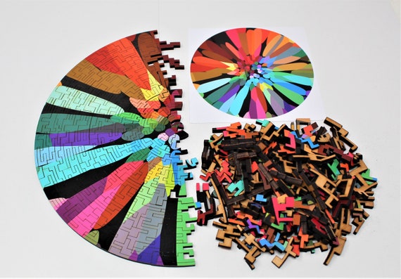Ravensburger - Puzzles adultes - Puzzle rond 500 pièces - Rainbow cake  (Circle of Colors)