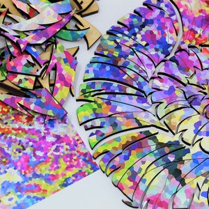 Hand Cut Wood Puzzle Leaves on the Beach by Kevin Quillen