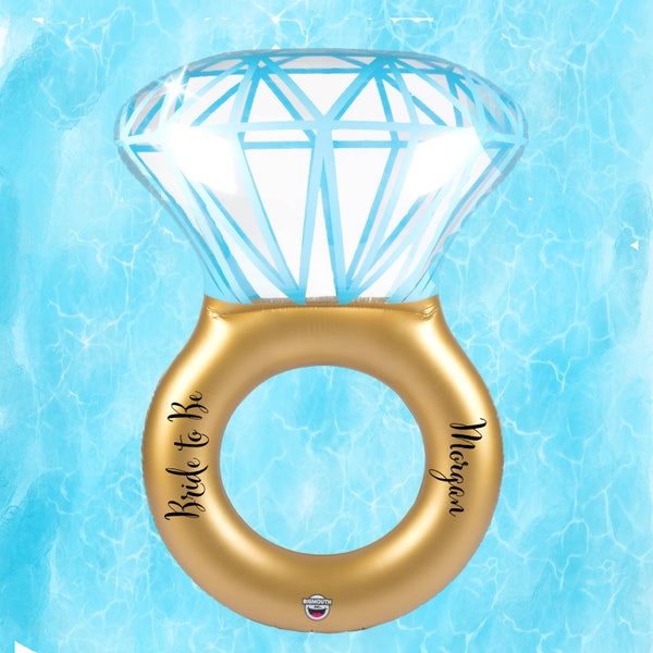 Engagement Ring Pool Float, Bachelorette Party, Bride to Be, Bridal Shower Gift, Bachelorette Getaway, Pool Float