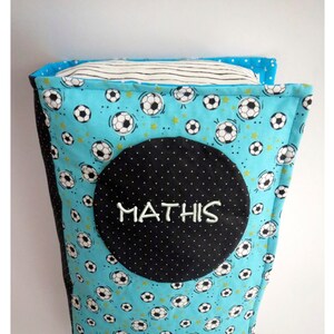 Book cushion/cushion with the name Football image 1