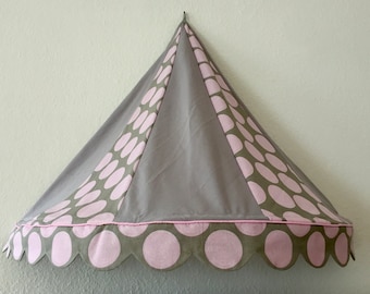 Bed canopy/canopy "Dots"//CirclesCurtain