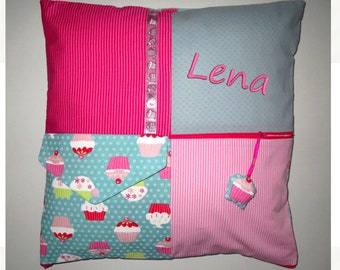 Patchwork/Kissen mit Name 