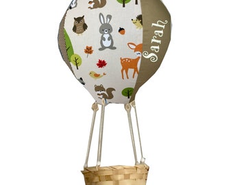 Montgolfière/Housse de ballon/Décoration/Ballon/Ballon/Panier/Animaux/Lapin/Chouette/Renard