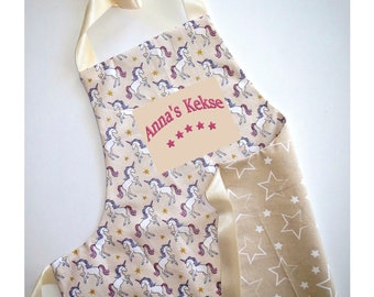 Apron with name "Unicorns"