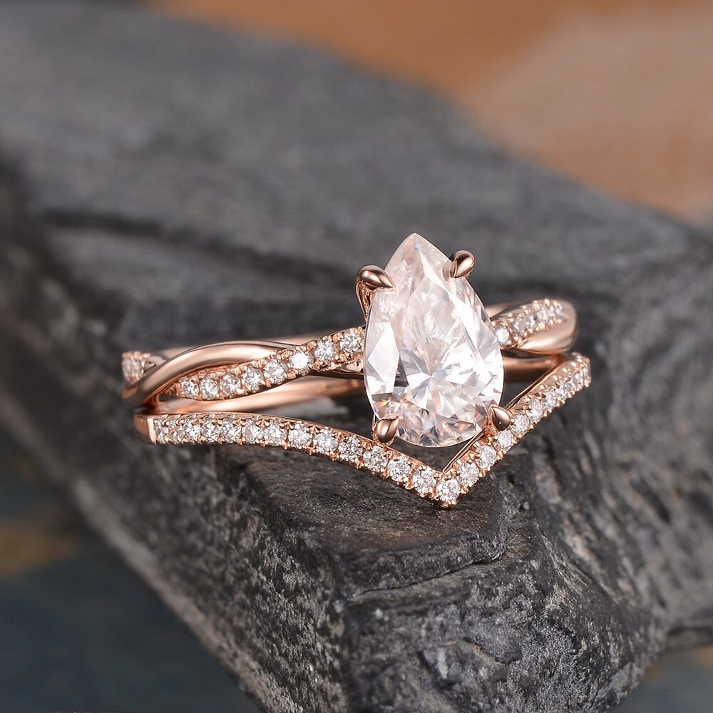 Pear shaped shop infinity ring