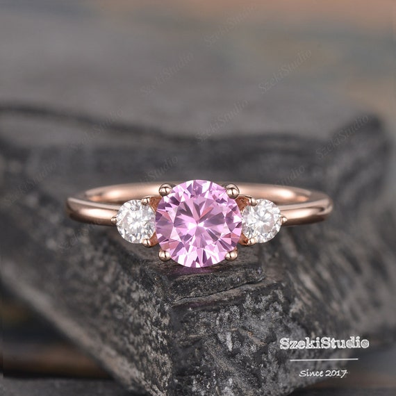 Sapphire gemstone ring pink gemstone ring  Pink gemstones ring, Pink ring,  Pink gemstones