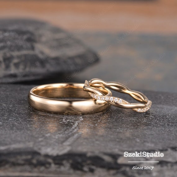 Infinity Twist Diamond Engagement Ring – Liry's Jewelry