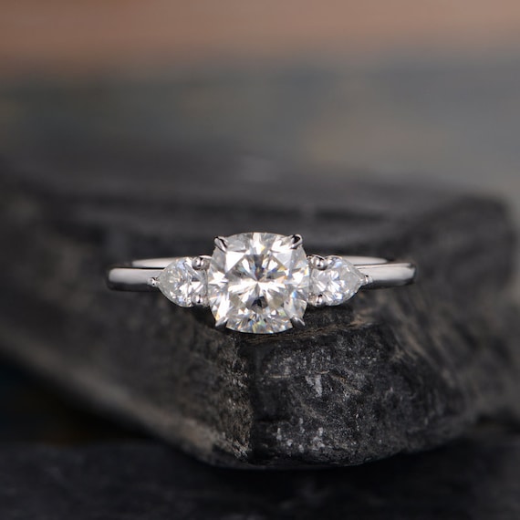 Cushion pear engagement ring outlet